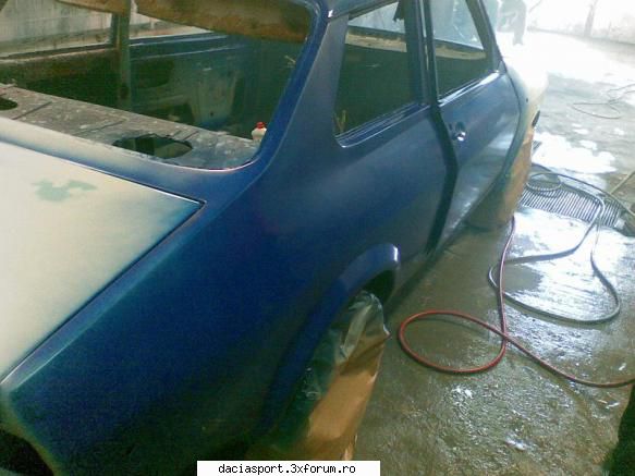 Blue Sport - prima mana de paint - Dacia Sport clasica