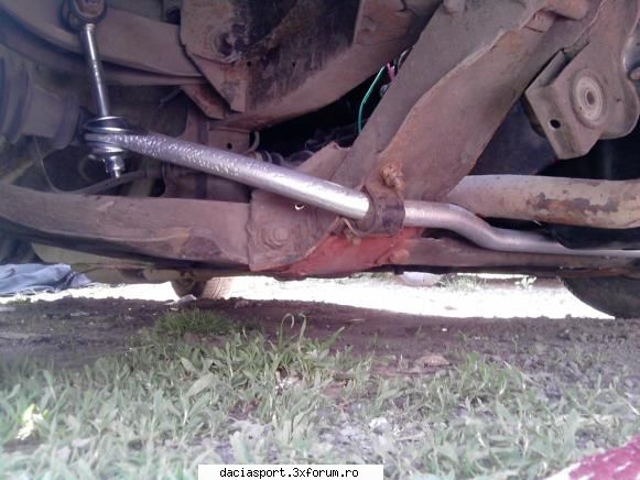 Dacia Sport 1985 - update: montat bara de torsiune, astupat fostele - Dacia Sport clasica