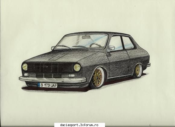 Dacia Sport B-25-RLR - un desen cum va arata dacia la final - Dacia Sport clasica