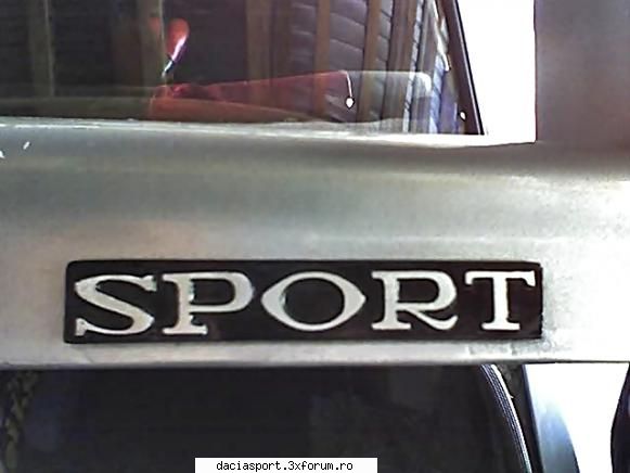 Dacia Sport BR 10 TCM - azi am restaorat emblema (sport) -l-am curatat cu - Dacia Sport tuning