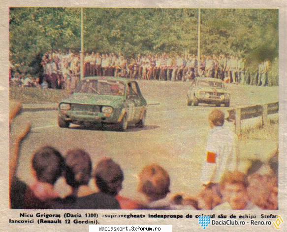 Dacia Sport Rally - Nicu Grigoras(dacia 1300) supravegeat indeaproape - Discutii diverse