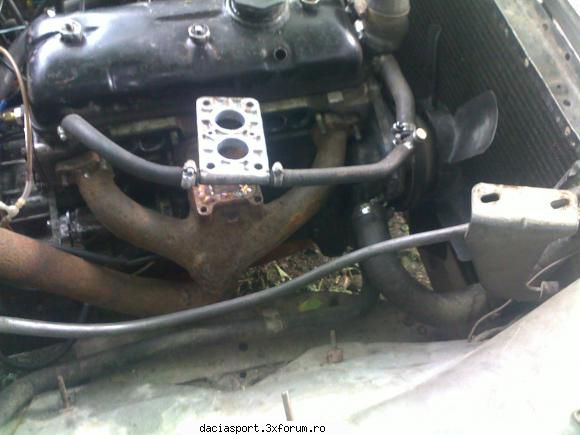 Dacia Sport SV 08 UHL - Galeria de evacuare "home made" a plecat de la o - Dacia Sport clasica