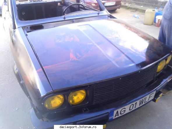 Dacia Sport pictata varianta II - se lucreaza mai departe - Dacia Sport tuning