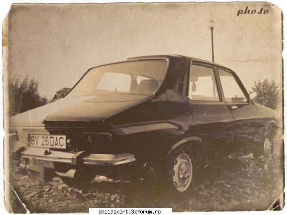 Dacia in alb si negru - Dacia mea s-a vrut un omagiu adus spirituluui - Dacia model clasic