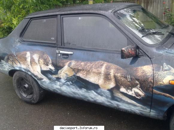 Dacia sport airbush tuning - inca doua poze cu haita - Postare fotografii