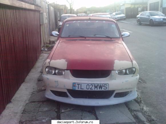 Furia Rosie - Gata cu fibra . Urmeaza o vopsea. Rosie ca - Dacia Sport tuning