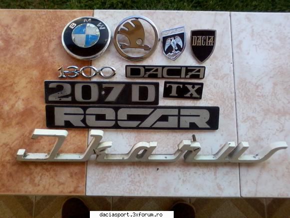 Vand embleme - Am scos la vanzare : sigla BMW & Mercedes 207D - Piese si accesorii