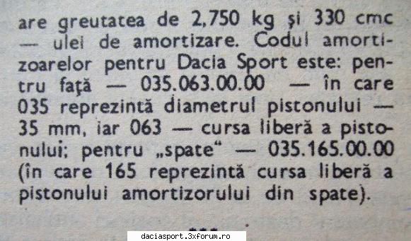 dacia 89 - Si daca vrei si codurile telescoapelor ti le dau - Dacia Sport clasica