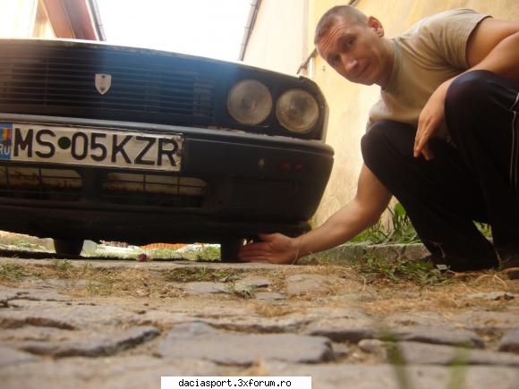 dacia sport MS-05-KZR - aici se vede cat de jos am lasat suspensiile - Dacia Sport tuning
